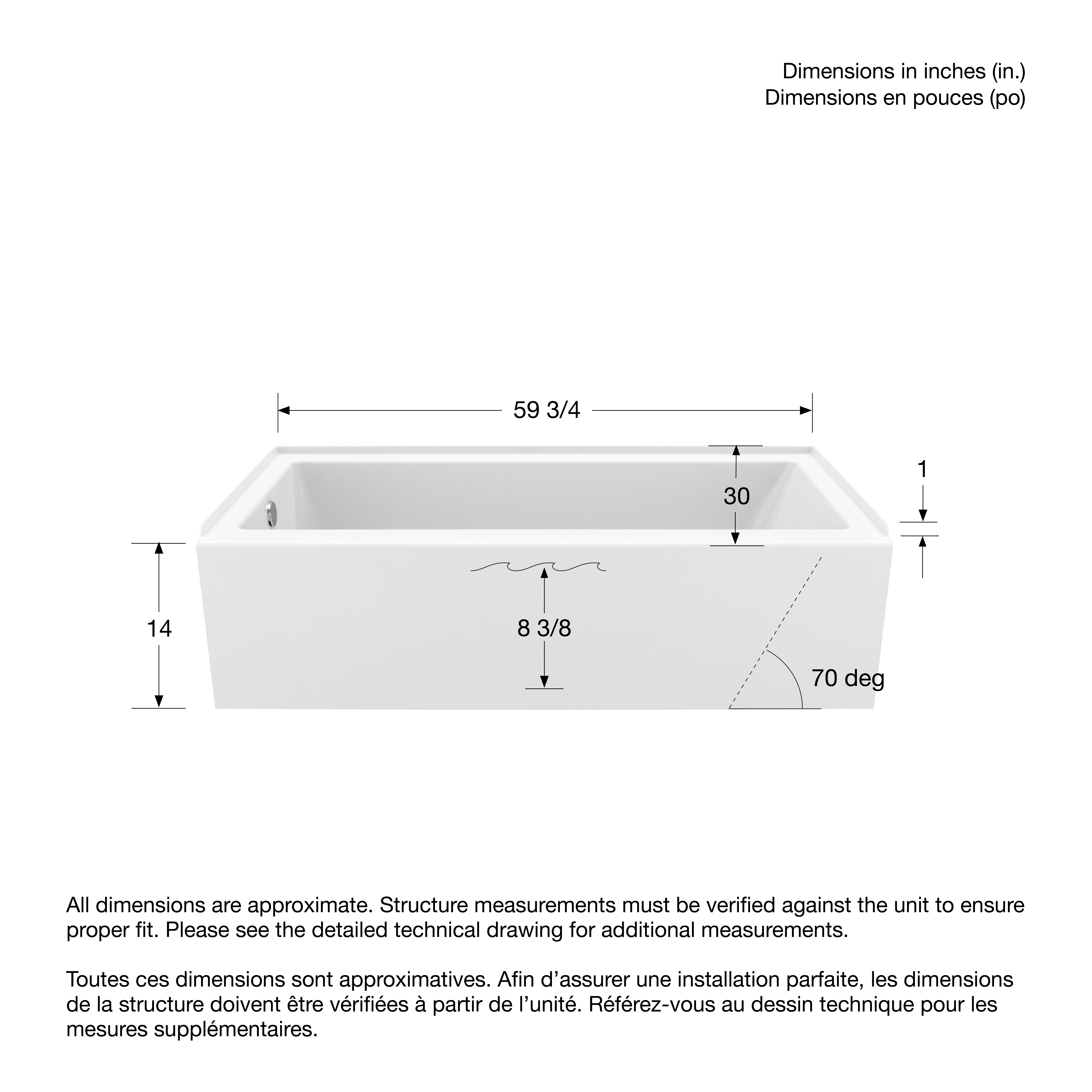 ✨ うじ✨ Maax 106348 Rubix Access 6030 Soaker Tub | QualityBath.com
